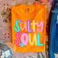 Salty Soul in Orange Graphic Tee