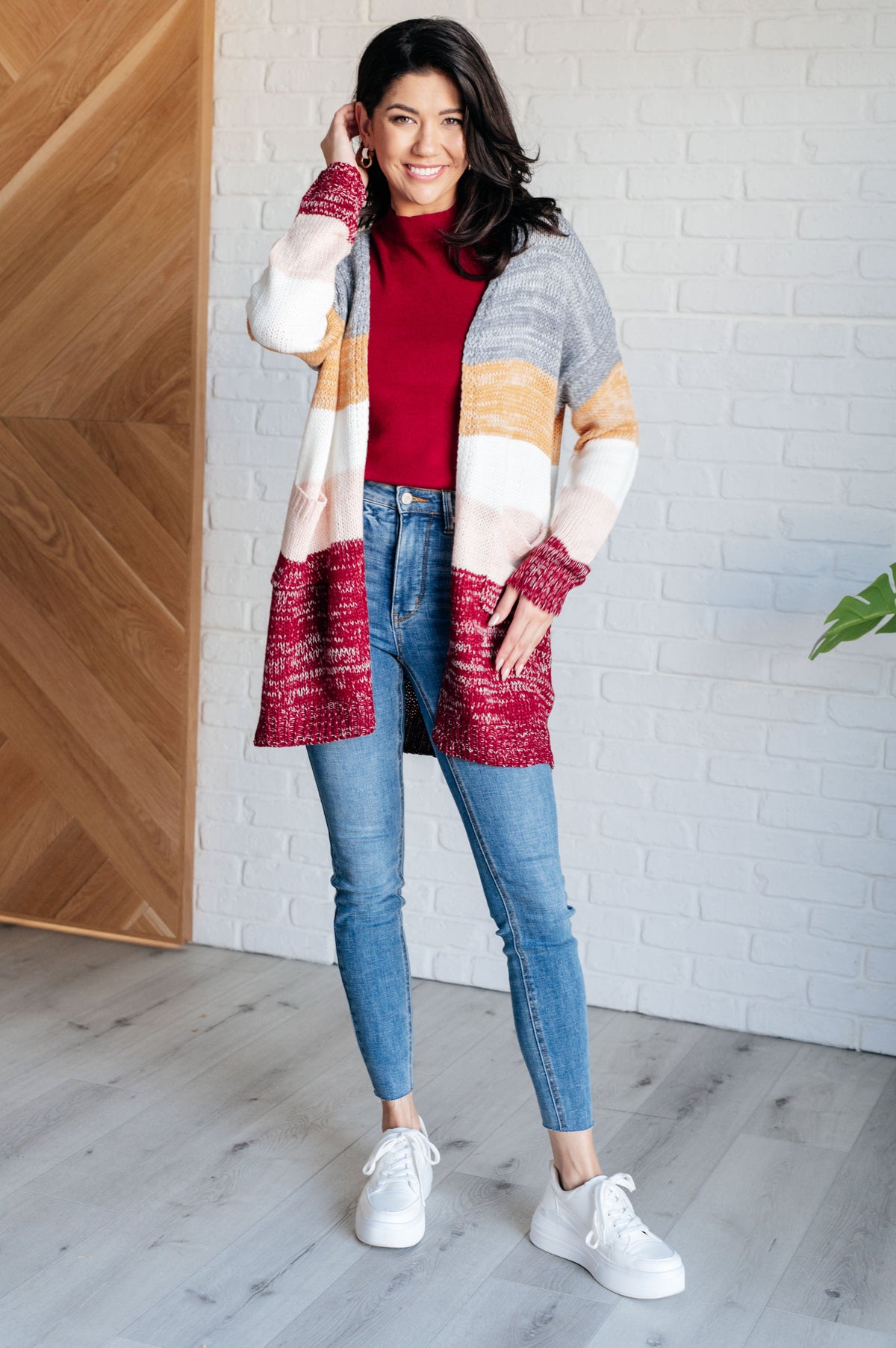 Bring the Warmth Color Block Cardigan - 1985 THE VAULT