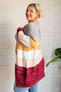 Bring the Warmth Color Block Cardigan - 1985 THE VAULT