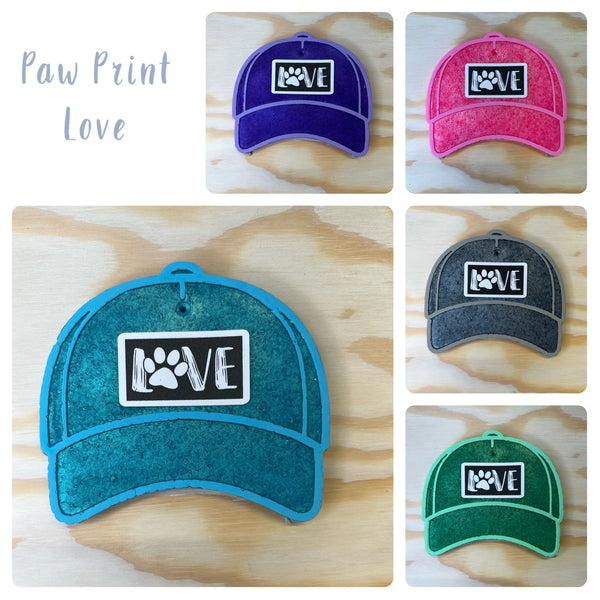 Paw Print Love Truck Patch Freshie - 1985 the VAULT Boutique