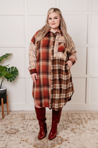 Cabin Fever Flannel Plaid Oversized Shacket - 1985 the VAULT Boutique