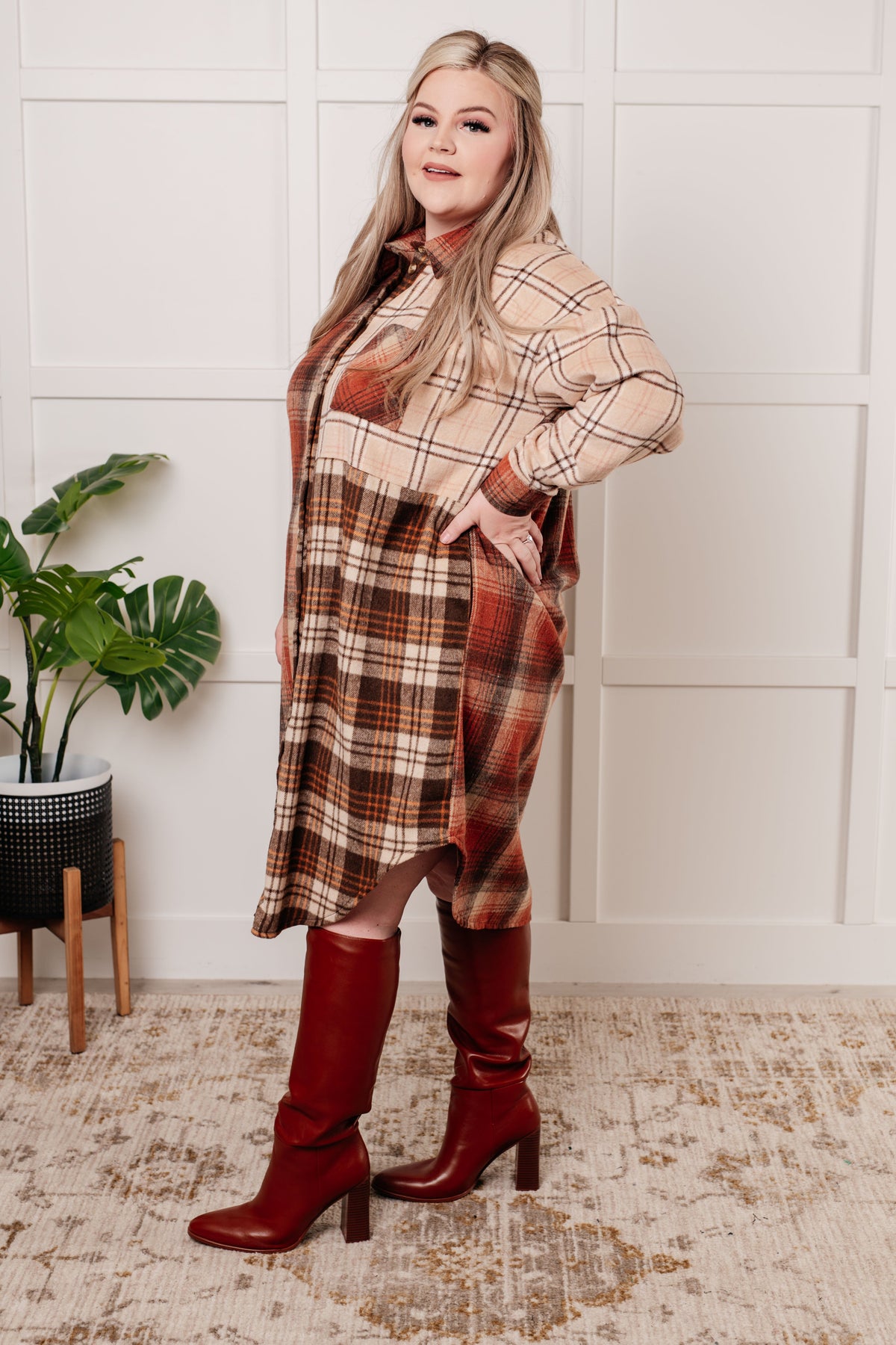 Cabin Fever Flannel Plaid Oversized Shacket - 1985 the VAULT Boutique