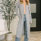Call Me Wonderful Longline Cardigan in Grey