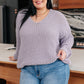 Captured My Interest Chunky V-Neck Sweater