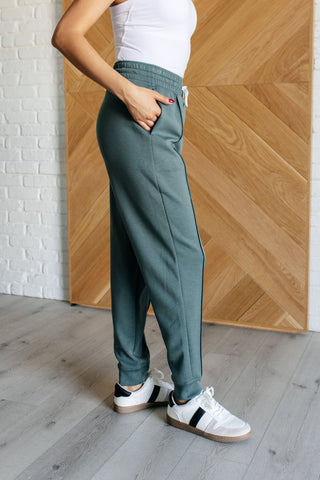 Center Seam Scuba Joggers in Ash Jade - 1985 the VAULT Boutique