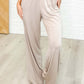 Chase the Pace Wide Leg Bottom in Taupe