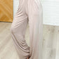Chase the Pace Wide Leg Bottom in Taupe