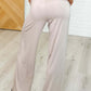 Chase the Pace Wide Leg Bottom in Taupe