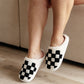 Checked Out Slippers in Black - 1985 the VAULT Boutique