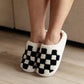 Checked Out Slippers in Black - 1985 the VAULT Boutique