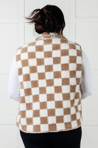 Check it Out Checkered Fleece Vest - 1985 the VAULT Boutique