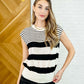 Chic and Sweet Striped Knit Top