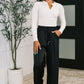 City Ease Wide Leg Bottoms in Black