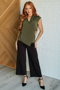 Magic Wide Leg Crop Pants in Chocolate - 1985 the VAULT Boutique