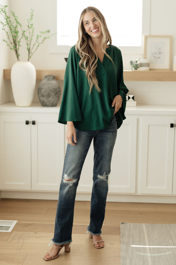 Climb On V-Neck Blouse - 1985 the VAULT Boutique