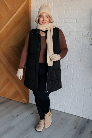 Cold and Calculated Longline Puffer Vest - 1985 the VAULT Boutique