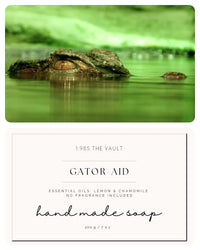 Gator-AID Hand Made Soap w/Lufa & Wooden Dish - 1985 the VAULT Boutique