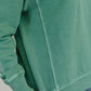 Daily Ease Mineral Wash Pullover in Dark Green