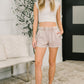 Daily Routine Mineral Wash Shorts in Ash Mocha