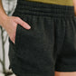 Daily Routine Mineral Wash Shorts in Black