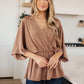 Dazzlingly Draped V-Neck Blouse - 1985 the VAULT Boutique
