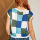 Disco Darling Checkered Sleeveless Sweater - 1985 the VAULT Boutique