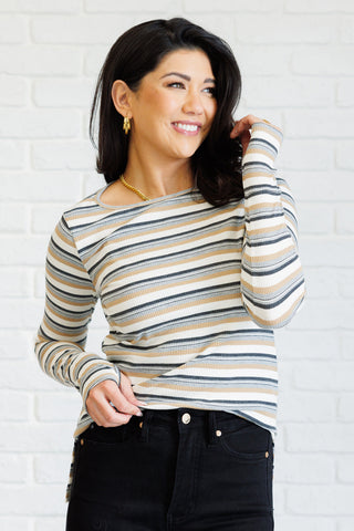 East Coast Breeze Striped Top - 1985 the VAULT Boutique