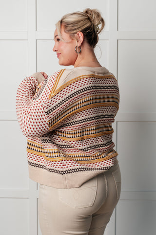 Effortless Elements Striped Cardigan - 1985 the VAULT Boutique