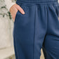 Every Second, Every Hour Jogger Bottoms in Blue Indigo