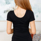 Basic Everyday Scoop Neck Short Sleeve Top in Black - 1985 the VAULT Boutique