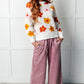 Falling Flowers Floral Sweater