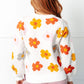 Falling Flowers Floral Sweater