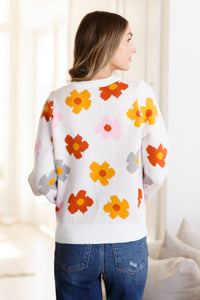 Falling Flowers Floral Sweater - 1985 the VAULT Boutique