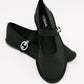 Fleta Buckle Flats in Black