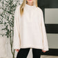Fluffy Flurry Snap Button Pullover