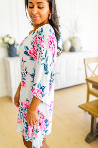 Forever Smitten Floral One Shoulder Dress - 1985 THE VAULT