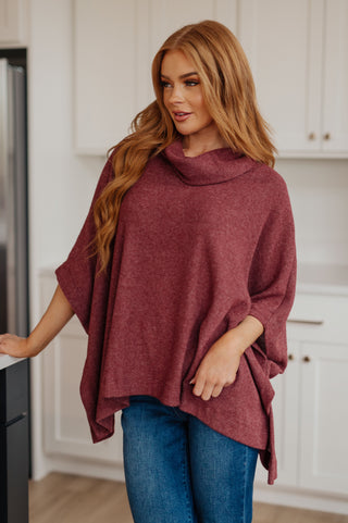 Forgive Me Cowl Neck Poncho - 1985 the VAULT Boutique