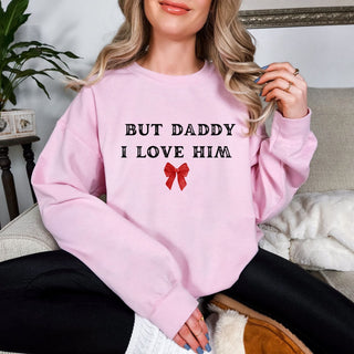 I Love Him Graphic Sweatshirt - 1985 the VAULT Boutique