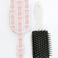 Girly Girl Bow and Floral Hair Brush