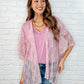 Good Days Ahead Lace Kimono In Mauve