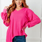 Good Things Are Coming V-Neck Top in Pink - 1985 the VAULT Boutique