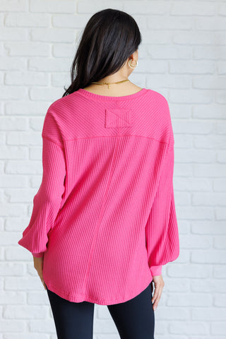 Good Things Are Coming V-Neck Top in Pink - 1985 the VAULT Boutique