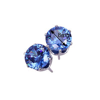 Steel Gem Studs in Silver or Gold - 1985 the VAULT Boutique