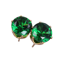 Steel Gem Studs in Silver or Gold - 1985 the VAULT Boutique