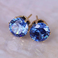 Steel Gem Studs in Silver or Gold - 1985 the VAULT Boutique