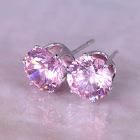 Steel Gem Studs in Silver or Gold - 1985 the VAULT Boutique