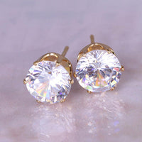 Steel Gem Studs in Silver or Gold - 1985 the VAULT Boutique