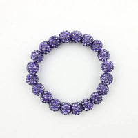 Colorful Crystals Elastic Pave Beaded Ball Bracelets - 1985 the VAULT Boutique