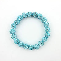 Colorful Crystals Elastic Pave Beaded Ball Bracelets - 1985 the VAULT Boutique