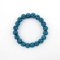 Colorful Crystals Elastic Pave Beaded Ball Bracelets - 1985 the VAULT Boutique